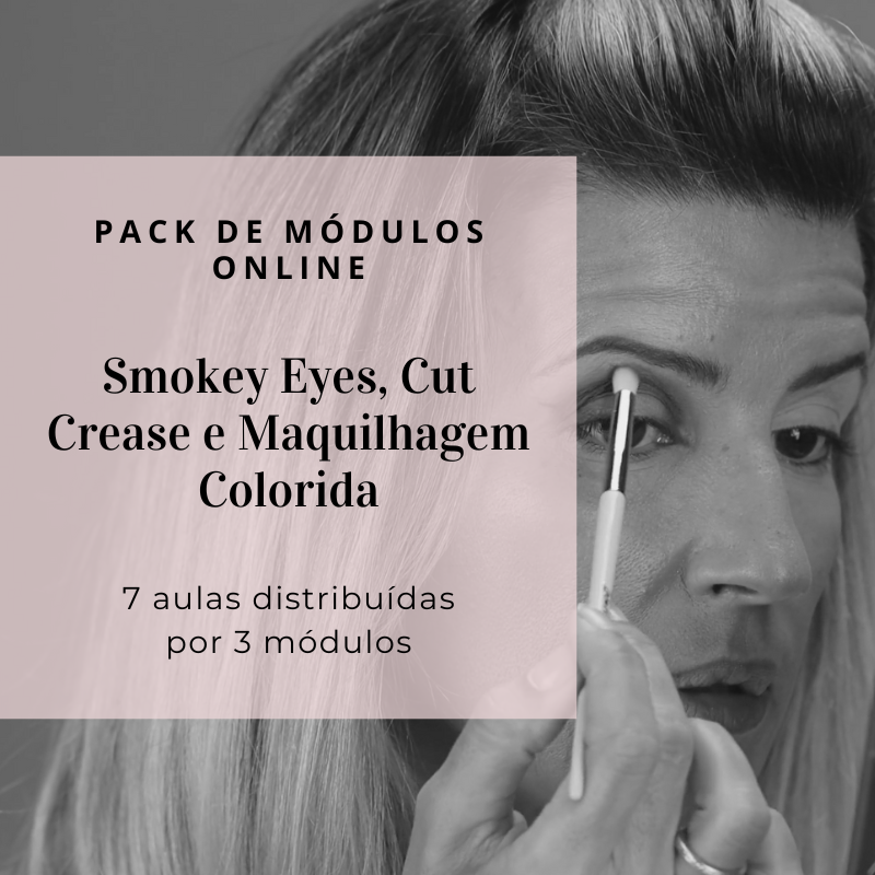 Pack de Módulos - Smokey Eyes, Cut Crease e Maquilhagem Colorida