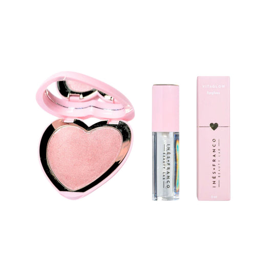 KIT Fresh & Glow Iluminador + Vitaglow Lipgloss